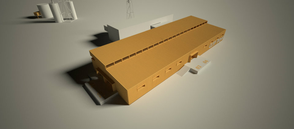 3D rendering fo architecutal plan